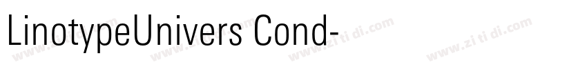 LinotypeUnivers Cond字体转换